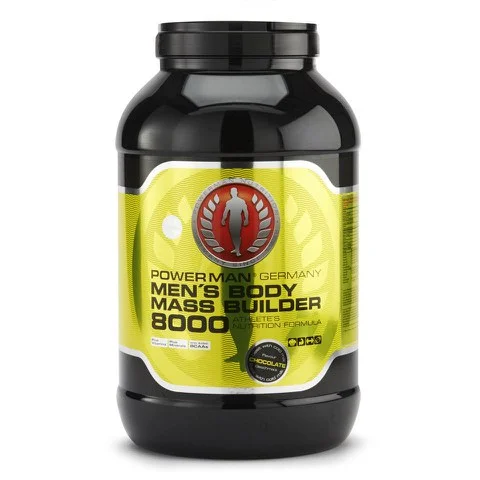PowerMan Men's Body Mass Builder 8000 - Vanilla - 4kg Image 1