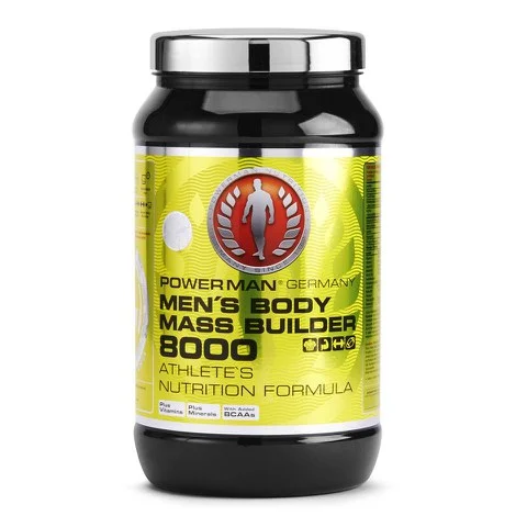 PowerMan Men's Body Mass Builder 8000 - Strawberry - 4kg Image 1