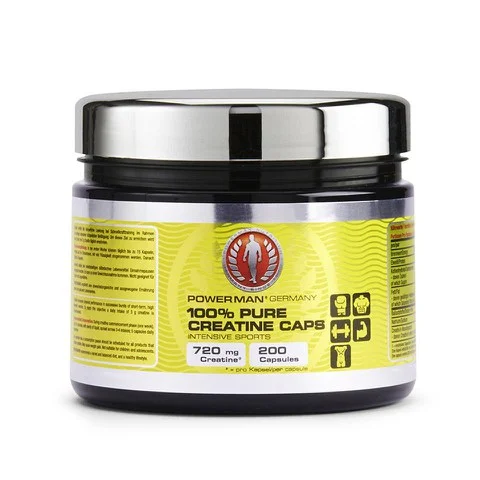 PowerMan 100% Pure Creatine - 200 Capsules Image 1