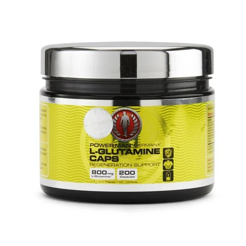 PowerMan L-Glutamin 100% - 200 Capsules Image 1
