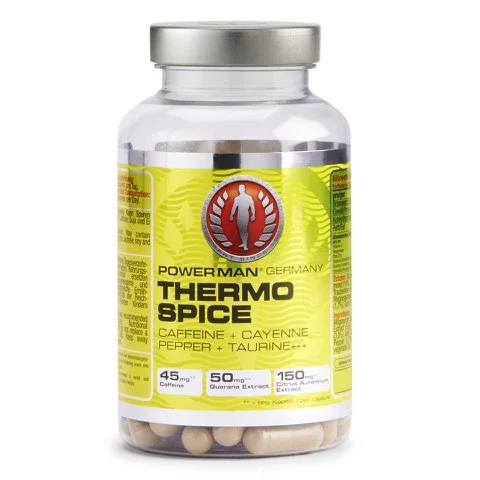 PowerMan Spice Thermo - Thermogenic Activator - 90 Capsules Image 1